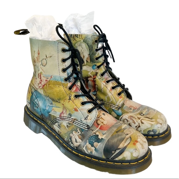 Dr. Martens Shoes Dr Martens Hieronymus Bosch Garden Of Earthly Delights Leather Boots Size